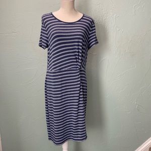 Talbots 
LP Blue / White striped